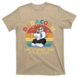 Cute Dadacorn Like A Normal Dad Only More Awesome Daddy T-Shirt