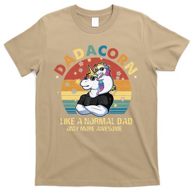 Cute Dadacorn Like A Normal Dad Only More Awesome Daddy T-Shirt