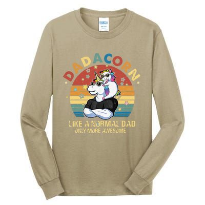 Cute Dadacorn Like A Normal Dad Only More Awesome Daddy Tall Long Sleeve T-Shirt