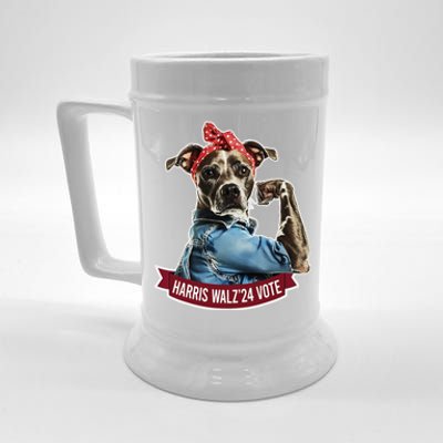 Childless Dog Lady Kamala Harris Tim Walz Vote Election Beer Stein