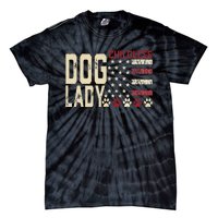 Childless Dog Lady Vote 2024 Us Flag Democratic President Tie-Dye T-Shirt