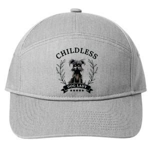 Childless Dog Lady For President 2024 Childless Dog Lady 7-Panel Snapback Hat