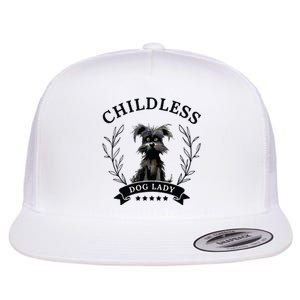 Childless Dog Lady For President 2024 Childless Dog Lady Flat Bill Trucker Hat