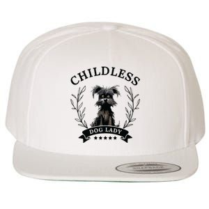 Childless Dog Lady For President 2024 Childless Dog Lady Wool Snapback Cap