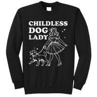 Childless Dog Lady Funny Pet Cat Vote 2024 Ladies Is Voting Gift Sweatshirt