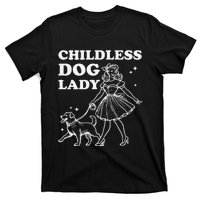 Childless Dog Lady Funny Pet Cat Vote 2024 Ladies Is Voting Gift T-Shirt