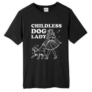 Childless Dog Lady Funny Pet Cat Vote 2024 Ladies Is Voting Gift Tall Fusion ChromaSoft Performance T-Shirt