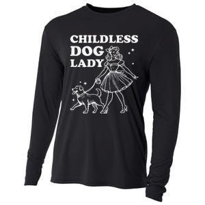 Childless Dog Lady Funny Pet Cat Vote 2024 Ladies Is Voting Gift Cooling Performance Long Sleeve Crew