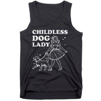 Childless Dog Lady Funny Pet Cat Vote 2024 Ladies Is Voting Gift Tank Top