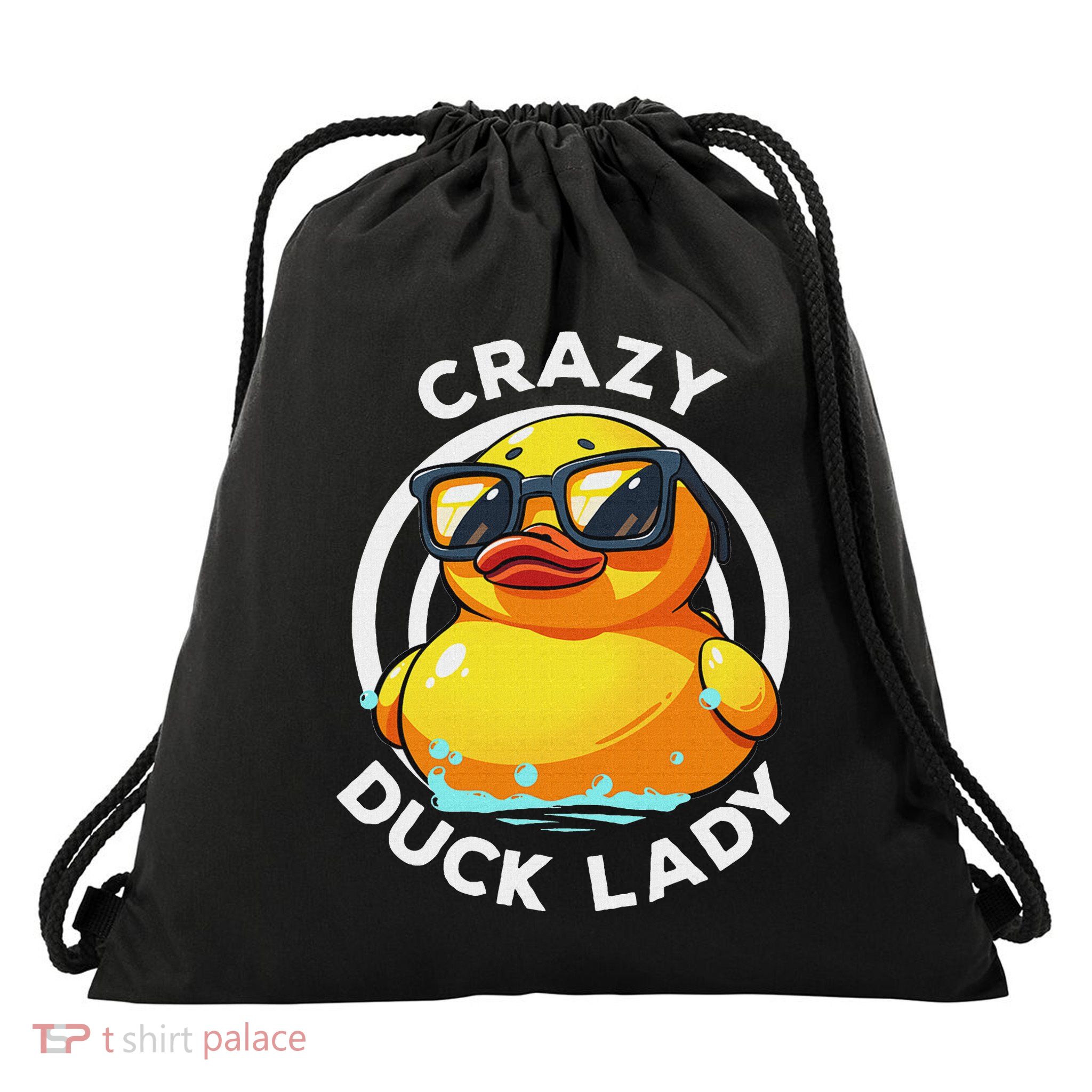 Crazy Duck Lady Cute Duck Mom Duck Owner Funny I Love Ducks Drawstring Bag