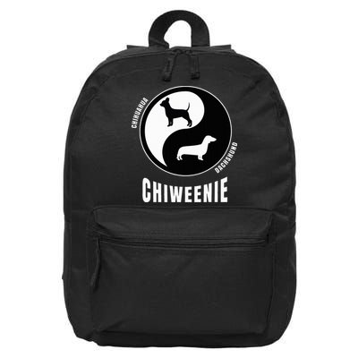 Chiweenie Dog Lovers Breeders Gift Pet Chiweenie 16 in Basic Backpack