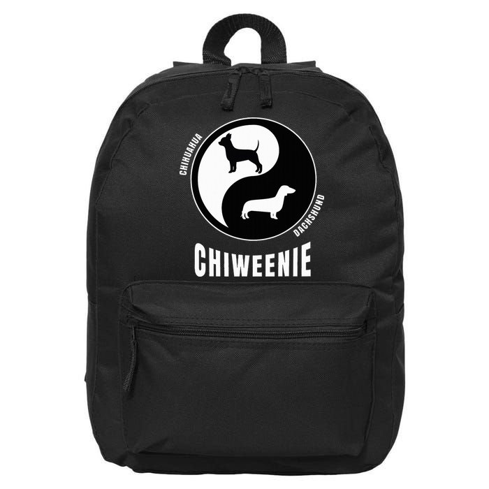 Chiweenie Dog Lovers Breeders Gift Pet Chiweenie 16 in Basic Backpack