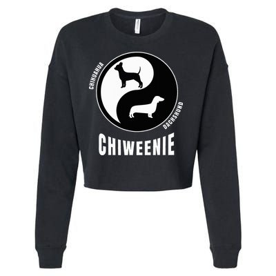 Chiweenie Dog Lovers Breeders Gift Pet Chiweenie Cropped Pullover Crew