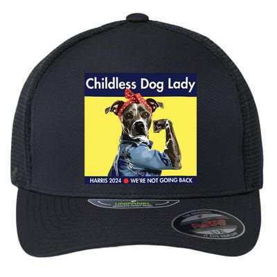 Childless Dog Lady Is Voting Kamala Election Usa 2024 Flexfit Unipanel Trucker Cap