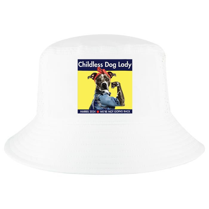 Childless Dog Lady Is Voting Kamala Election Usa 2024 Cool Comfort Performance Bucket Hat