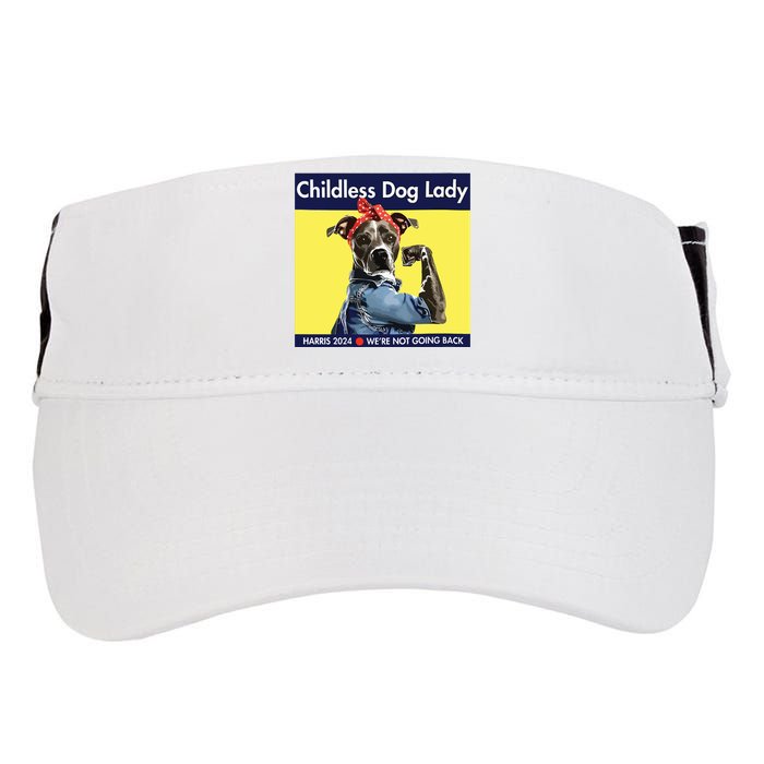 Childless Dog Lady Is Voting Kamala Election Usa 2024 Adult Drive Performance Visor