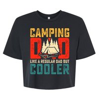 Camping Dad Like A Regular Dad But Cooler Bella+Canvas Jersey Crop Tee