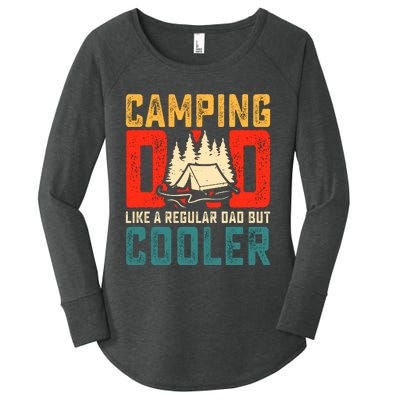 Camping Dad Like A Regular Dad But Cooler Women's Perfect Tri Tunic Long Sleeve Shirt