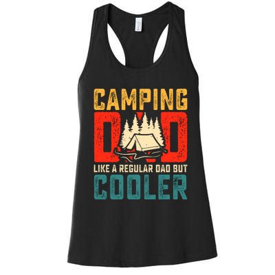 Camping Dad Like A Regular Dad But Cooler Women's Racerback Tank