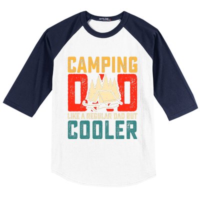 Camping Dad Like A Regular Dad But Cooler Baseball Sleeve Shirt