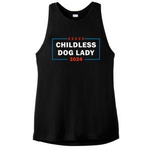 Childless Dog Lady Is Voting Kamala Election Usa 2024 Ladies PosiCharge Tri-Blend Wicking Tank