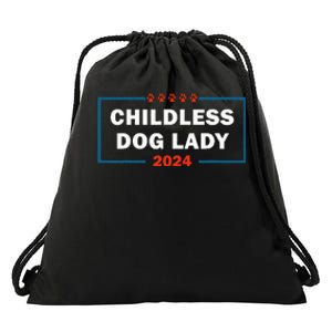 Childless Dog Lady Is Voting Kamala Election Usa 2024 Drawstring Bag