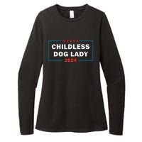 Childless Dog Lady Is Voting Kamala Election Usa 2024 Womens CVC Long Sleeve Shirt