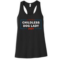 Childless Dog Lady Is Voting Kamala Election Usa 2024 Women's Racerback Tank