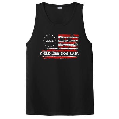 Childless Dog Lady Us Flag Vintage 2024 PosiCharge Competitor Tank