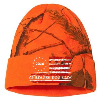 Childless Dog Lady Us Flag Vintage 2024 Kati Licensed 12" Camo Beanie