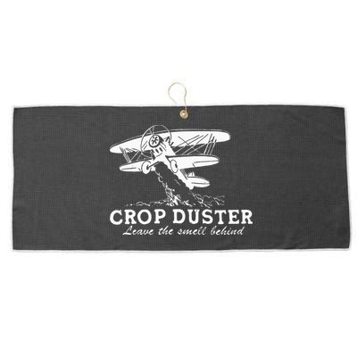 Crop Duster Leave The Smell Behind Plane Aerial Application Large Microfiber Waffle Golf Towel