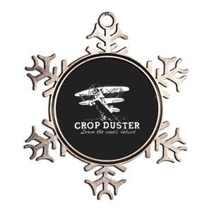 Crop Duster Leave The Smell Behind Plane Aerial Application Metallic Star Ornament