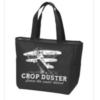 Crop Duster Leave The Smell Behind Plane Aerial Application Zip Tote Bag