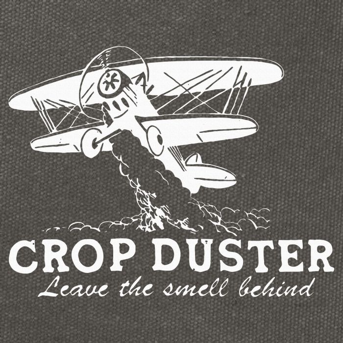 Crop Duster Leave The Smell Behind Plane Aerial Application Cotton Canvas Backpack