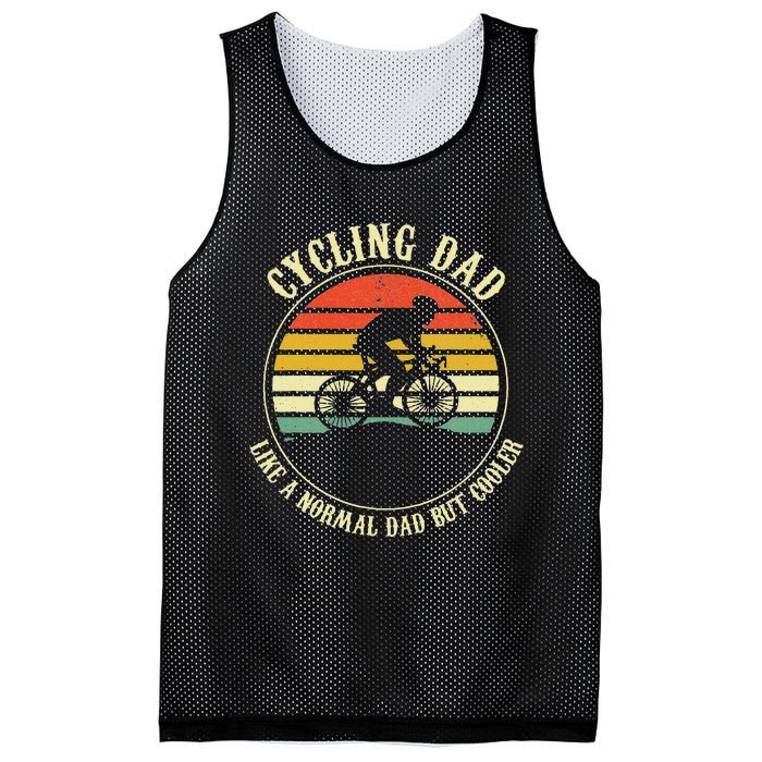 Cycling Dad Like A Normal Dad But Cooler Fathers Day Mesh Reversible Basketball Jersey Tank