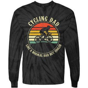 Cycling Dad Like A Normal Dad But Cooler Fathers Day Tie-Dye Long Sleeve Shirt