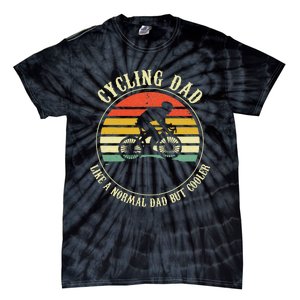 Cycling Dad Like A Normal Dad But Cooler Fathers Day Tie-Dye T-Shirt