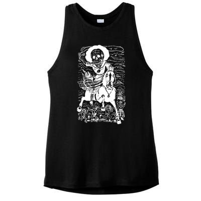 Calavera De La Adelita Ladies PosiCharge Tri-Blend Wicking Tank