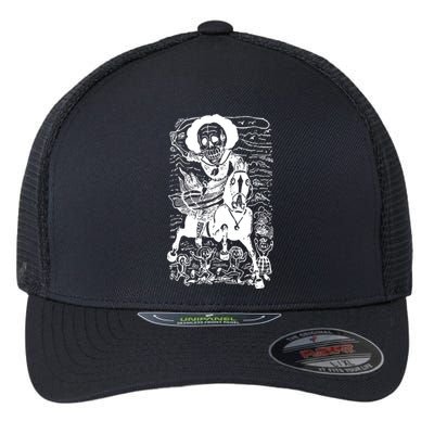 Calavera De La Adelita Flexfit Unipanel Trucker Cap