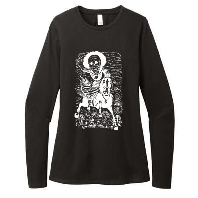 Calavera De La Adelita Womens CVC Long Sleeve Shirt