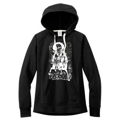 Calavera De La Adelita Women's Fleece Hoodie