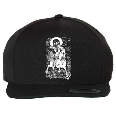 Calavera De La Adelita Wool Snapback Cap