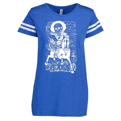 Calavera De La Adelita Enza Ladies Jersey Football T-Shirt