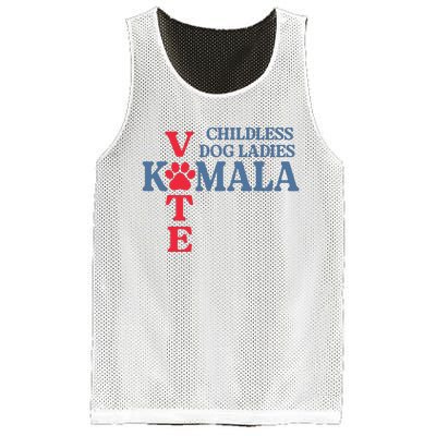 Childless Dog Ladies Vote For Kamala Harris 2024 Dog Lady Mesh Reversible Basketball Jersey Tank