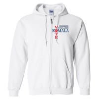 Childless Dog Ladies Vote For Kamala Harris 2024 Dog Lady Full Zip Hoodie