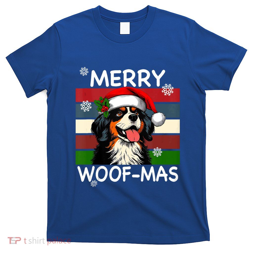 Christmas Dog Lovers Cute Funny Merry Woofmas Tank Top T-Shirt