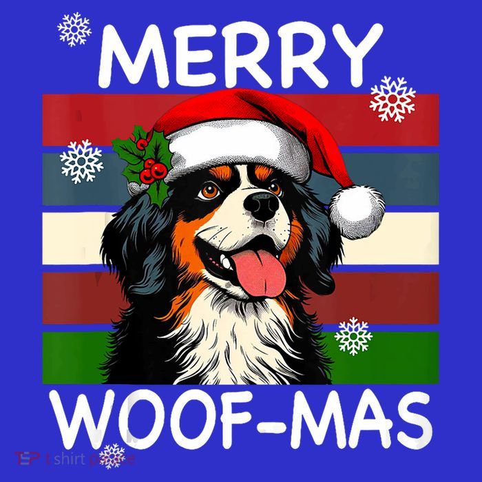 Christmas Dog Lovers Cute Funny Merry Woofmas Tank Top Premium T-Shirt