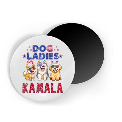 Childless Dog Ladies Voting For Kamala 2024 Raglan Magnet