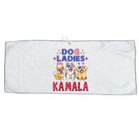 Childless Dog Ladies Voting For Kamala 2024 Raglan Large Microfiber Waffle Golf Towel