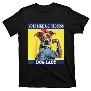 Childless Dog Lady Is Voting Kamala Election Usa 2024 Raglan T-Shirt